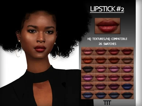 Alpha Lipstick N2 by thisisthem - The Sims 4 Custom Content