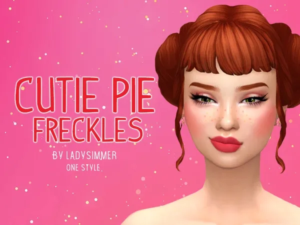 Maxis Match Cutie Pie Feckles - The Sims 4 Custom Content