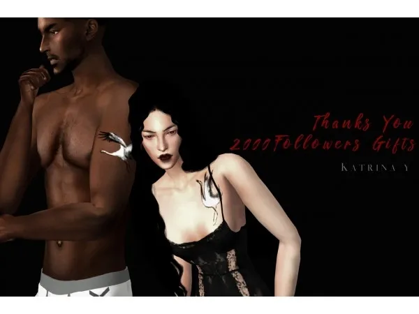 Mix Tattoo skin detail y by katrina - The Sims 4 Custom Content