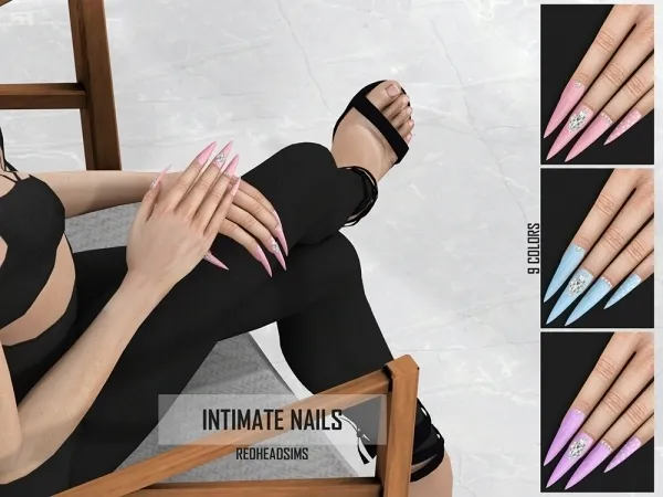 Alpha INTIMATE NAILS - The Sims 4 Custom Content