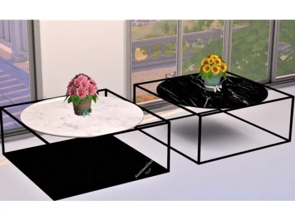 Alpha G3 Coffee Tables by sunkissedlilacs - The Sims 4 Custom Content