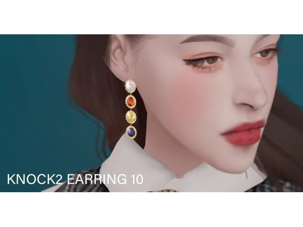 Alpha Knock2_earring10 - The Sims 4 Custom Content