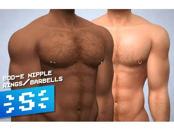 Maxis Match BOD E NIPPLE RINGSBARBELLS - The Sims 4 Custom Content