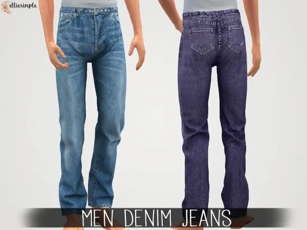 Alpha Elliesimple Men Denim Jeans - The Sims 4 Custom Content