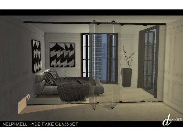 Alpha 2t4 Nelphaell Hyde Fake Glass Set by DaerOn - The Sims 4 Custom Content