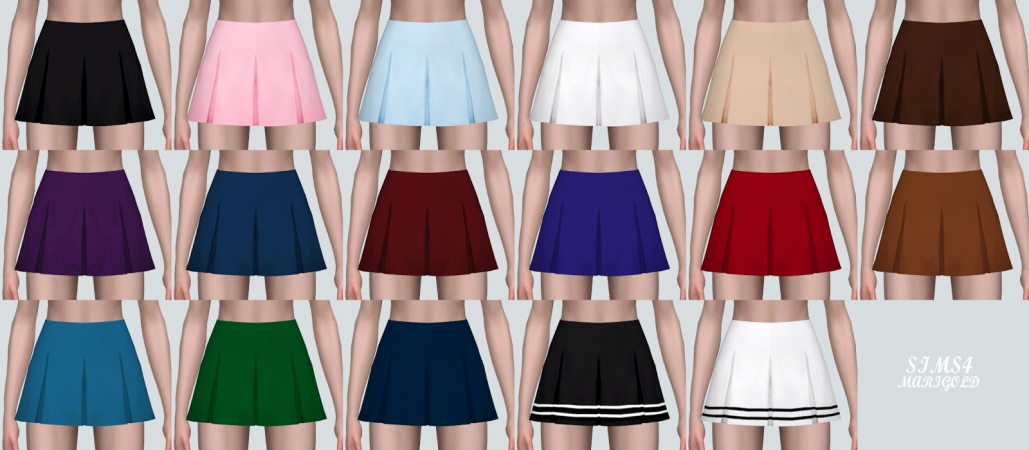 Mini Pleats Skirt Secret by sims4marigold The Sims 4 Download SimsFinds