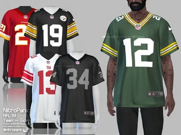 Alpha NFL M - The Sims 4 Custom Content