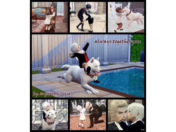 Alpha [pose]Always togethe 7pose bonus pose by crystarosh - The Sims 4 Custom Content