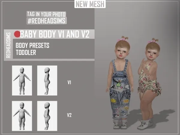 Mix BABY BODY PRESETS - The Sims 4 Custom Content