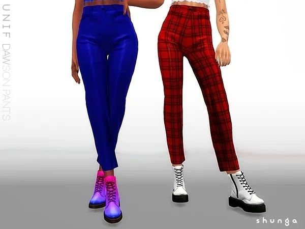 Alpha SHUNGA UNIF Dawson Pants by shunga - The Sims 4 custom content