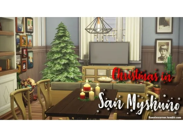 Maxis Match Christmas in San Myshuno NO by ronniescorner - The Sims 4 Custom Content