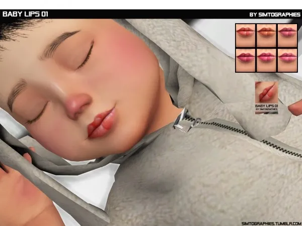 Mix Baby Lips 01 - The Sims 4 Custom Content