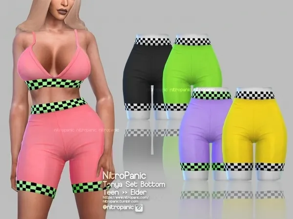 Alpha Tonya Set (BOTTOM) by nitropanic - The Sims 4 custom content