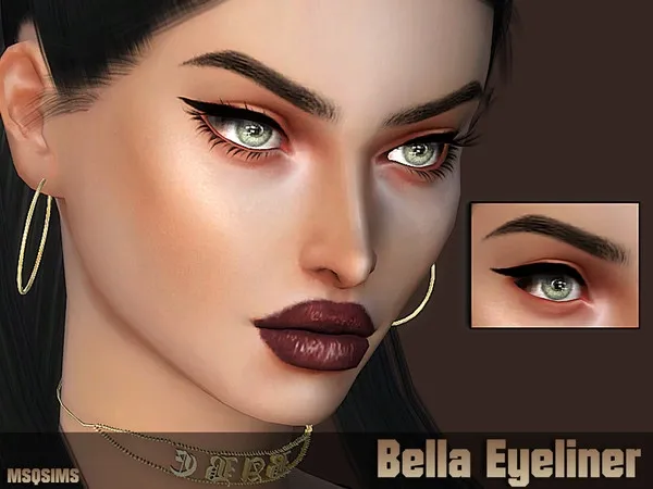 Alpha Bella Eyeliner - The Sims 4 Custom Content