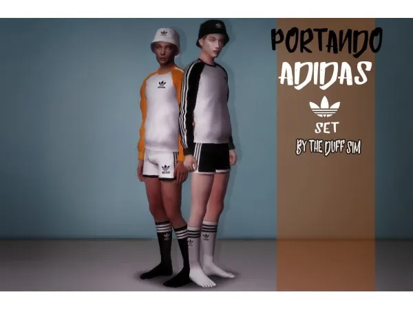 Alpha theduffsim PORTANDO ADIDAS SET - The Sims 4 Custom Content