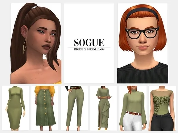 Maxis Match SOGUE Part 2 by VIKAI X GREENLLAMAS - The Sims 4 Custom Content