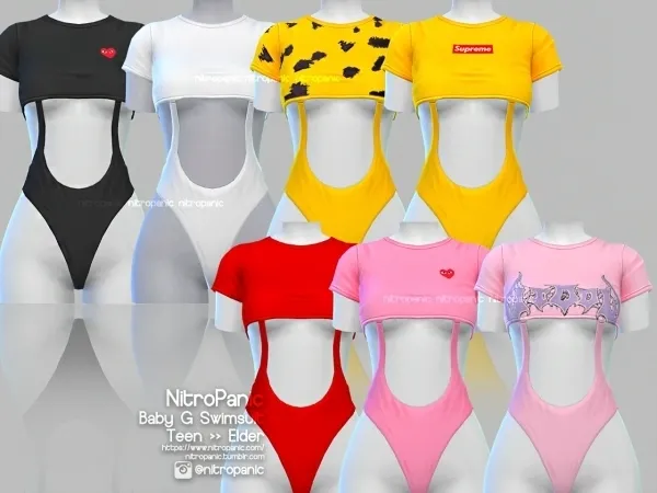 Alpha Baby G Swimsuit - The Sims 4 Custom Content