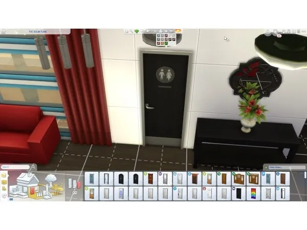Maxis Match Gender Neutral Door Recolour by chibievil - The Sims 4 Custom Content