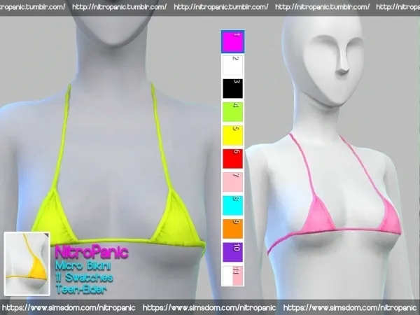 Alpha Micro Bikini - The Sims 4 Custom Content