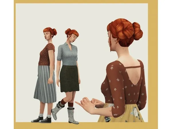 Maxis Match vvildhoneypie fowler a clothing set - The Sims 4 Custom Content