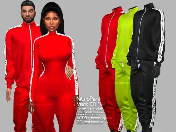 Alpha Milano DR (BOTTOM) Male Set - The Sims 4 Custom Content