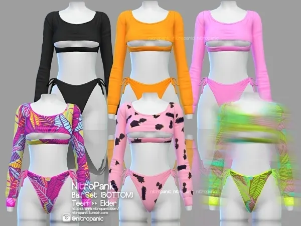 Alpha Bali Set (BOTTOM) - The Sims 4 Custom Content