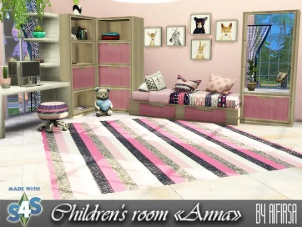 Alpha aifirsa Children's room Anna - The Sims 4 Custom Content