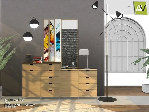 Alpha Gracelynn Hallway - The Sims 4 Custom Content