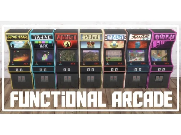Maxis Match simadream Functional Arcade Machines (GT Req) - The Sims 4 Custom Content