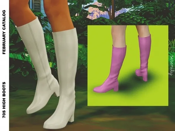 Alpha 70s High Boots - The Sims 4 Custom Content
