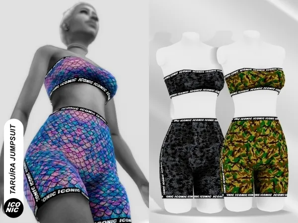 Alpha Miss Musculo (Top Shorts) - The Sims 4 Custom Content