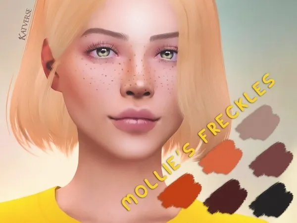 Alpha katverse Mollies Freckles - The Sims 4 Custom Content