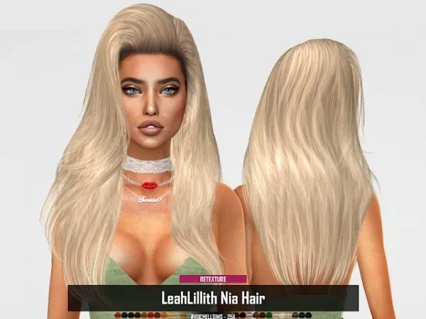 Alpha LeahLillith Nia Hair (RETEXTURE) - The Sims 4 Custom Content