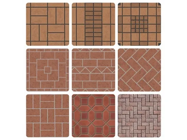 Maxis Match Brick Floor Tiles by simsi45 - The Sims 4 Custom Content