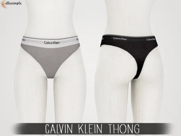Alpha Elliesimple Calvin Klein Thong - The Sims 4 Custom Content