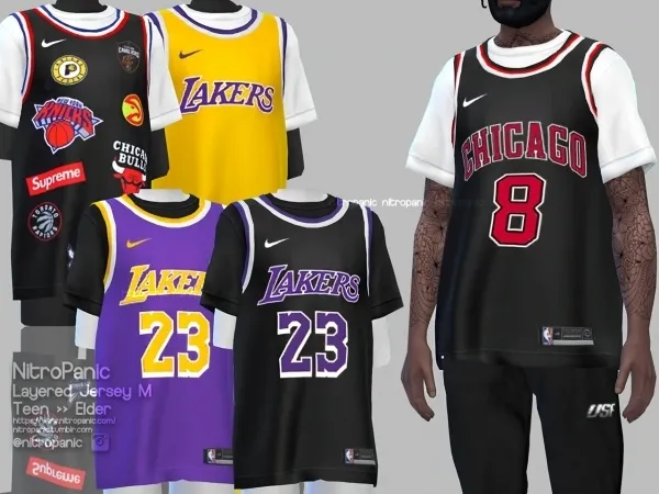 Alpha Layered Jersey M - The Sims 4 Custom Content