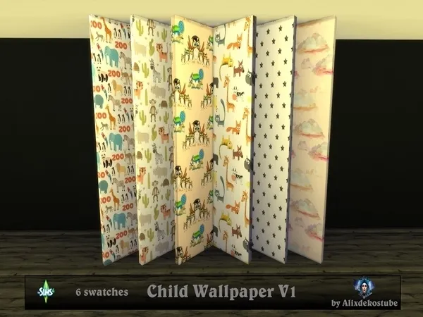 Alpha Child Wallpaper V1 - The Sims 4 Custom Content