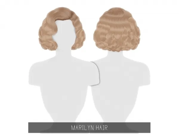 Alpha MARILYN HAIR TODDLER CHILD - The Sims 4 Custom Content