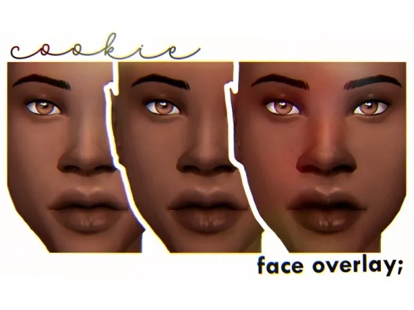 Maxis Match alhajero COOKIE face overlay EVERYDAY eyelid detail EVERYDAY lipgloss - The Sims 4 Custom Content