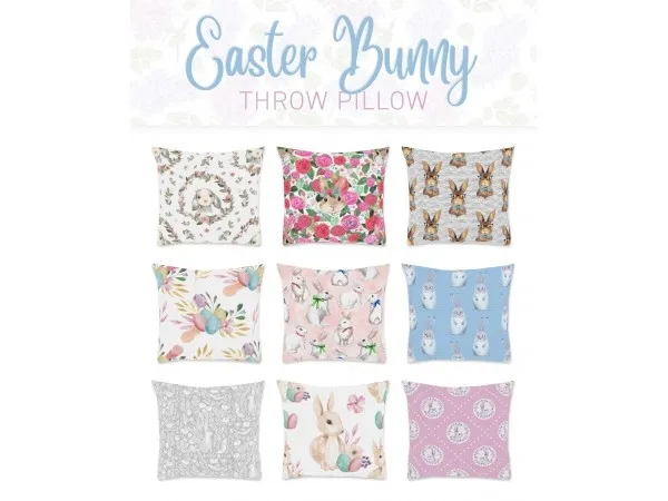 Easter Throw Pillows by simplistic-sims4