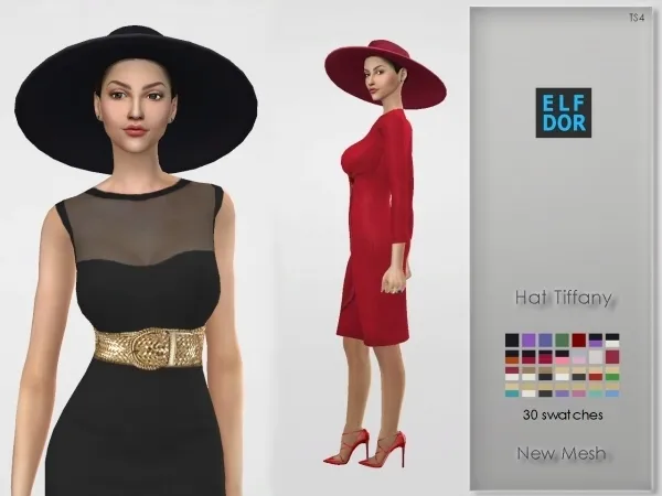 Maxis Match Hat Tiffany - The Sims 4 Custom Content