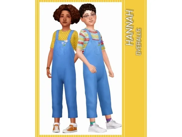 Maxis Match clumsyalienn HANNAH OVERALLS - The Sims 4 Custom Content