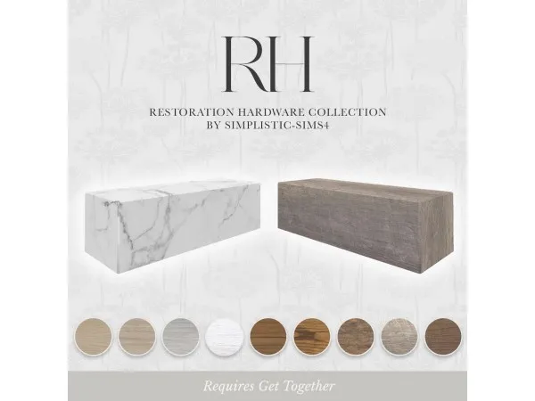 Maxis Match RH Collection Outdoor Ottoman sims4 by simplistic - The Sims 4 Custom Content