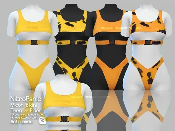 Alpha Micoh Bikini (TOP) by nitropanic - The Sims 4 custom content