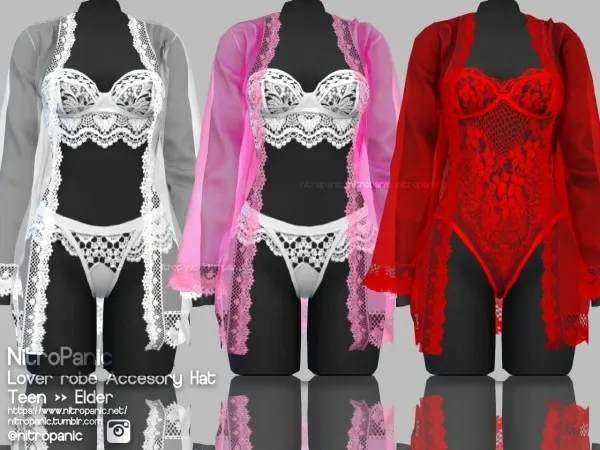 Alpha Lover Robe Accessories (HAT) - The Sims 4 Custom Content