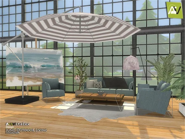 Alpha Juno Outdoor Living - The Sims 4 Custom Content