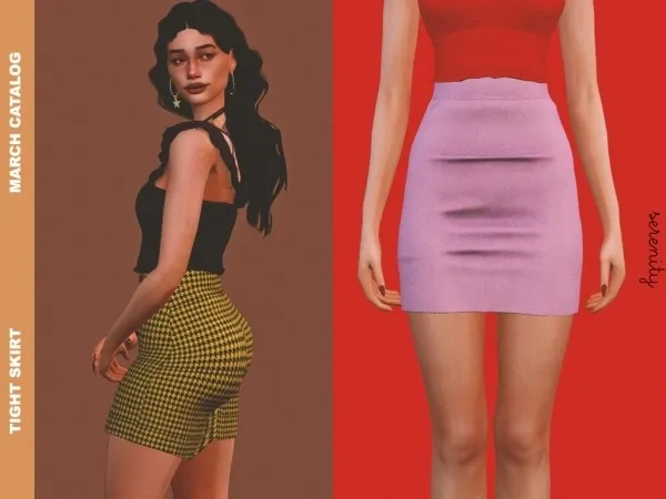 Maxis Match Tight Skirt - The Sims 4 Custom Content