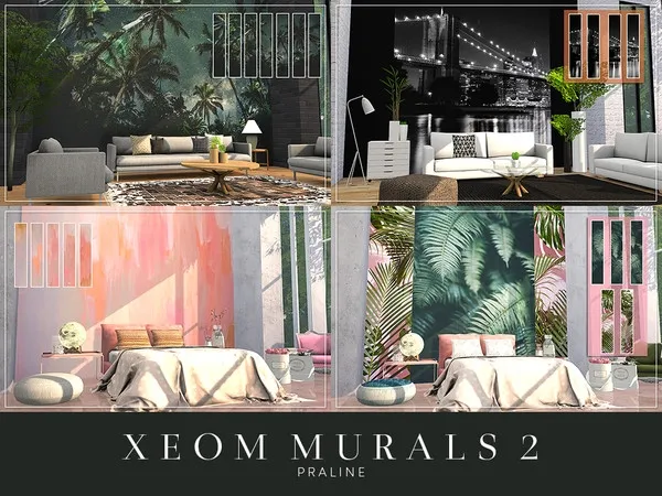 Alpha XEOM Murals 2 - The Sims 4 Custom Content