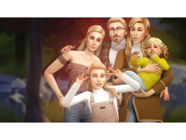 Maxis Match twinklepixels Adopt A Townie Bjergsen Household - The Sims 4 Custom Content