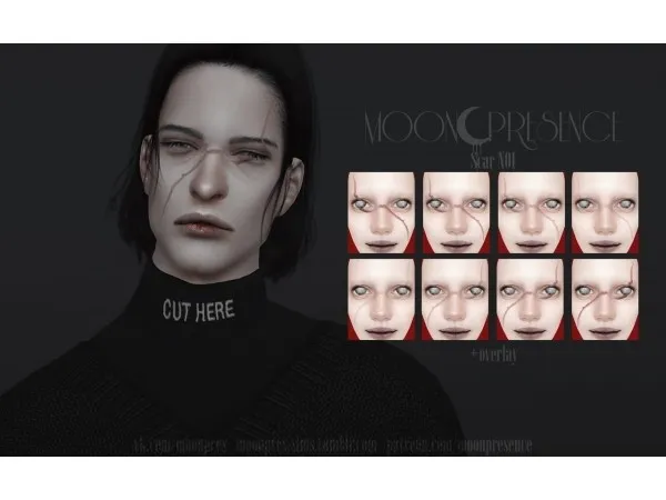 Alpha moonpres sims Scar N01 - The Sims 4 Custom Content